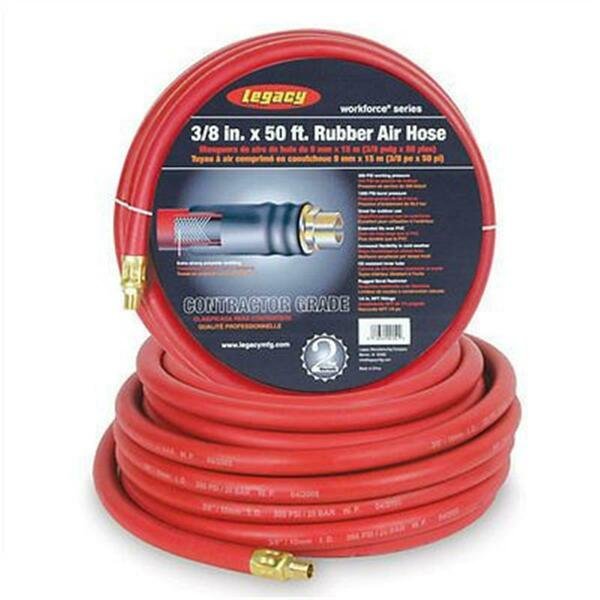 0.75 x 50 ft. Air Hose Rubber, Legacy Brand Products, Mfr#: LEG-HRE3850RD2